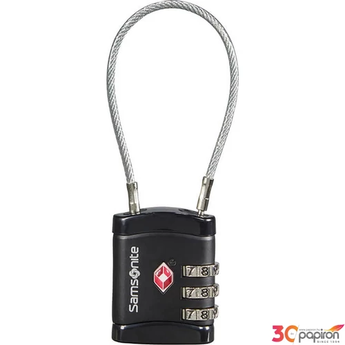 Samsonite biztonsági lakat Travell Accessor cablelock 3 dial tsa 121296/1041 Fekete