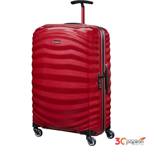 Samsonite bőrönd 69/25 Lite-Shock Sport spinner 69/25 105264/4050-Bright Red/Silver
