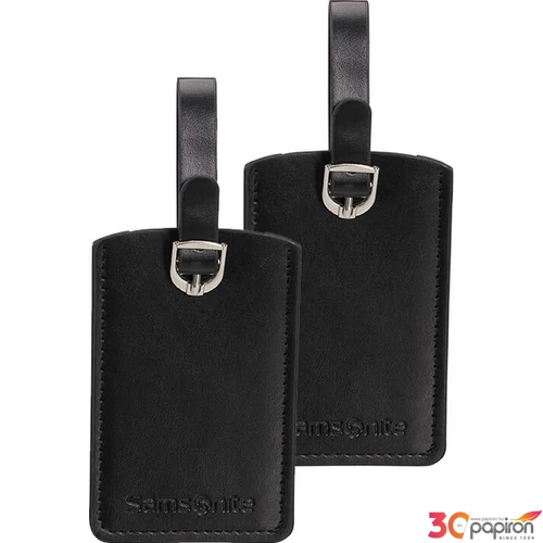 Samsonite bőröndcímke rectangle Luggage tag x2 121307/1041 Fekete