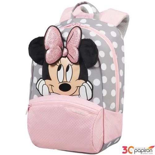 Samsonite Disney hátitáska DISNEY ULTIMATE 2.0 22x35x14,5 106708/7064 glitter Minnie pink/szürke