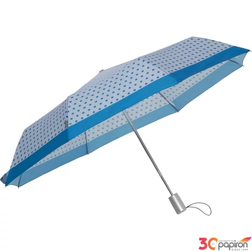 Samsonite esernyő 25' Alu Drop S Safe 3 Sect. Auto O/C 108966/A726-Blue Dots