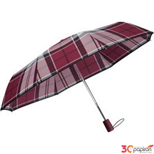 Samsonite esernyő Alu Drop S Safe 3 Sect. Auto O/C Garnet 108966/A465-Red Check