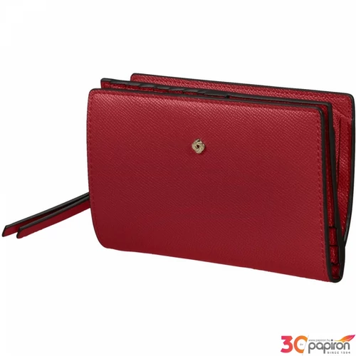Samsonite Női pénztárca 340 - W 12Cc+Zip Ext Dark Red-147960/1267