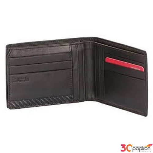 Samsonite pénztárca férfi bőr S-DERRY 9CC+VFLAP+2COMP+W fekete 60539/1041 Black