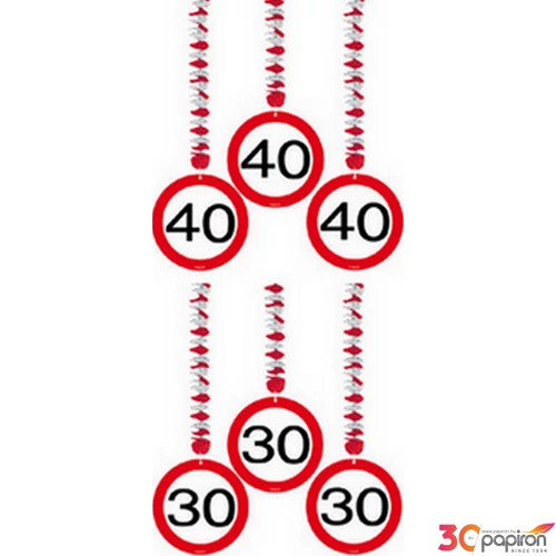 Party függő sebességkorlátozó 40-es számos