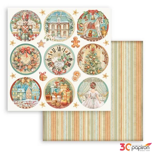 Scrapbooking kétoldalas The Nutcracker rounds