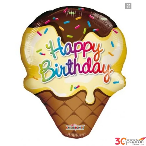 Party fólialufi Happy Birthday fagyi 14inch/35cm Fólia Léggömb+hélium