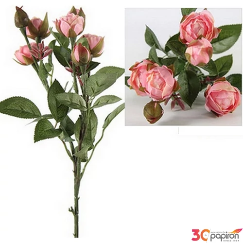 Selyemvirág - művirág 36cm lila rózsavcsokor 36x12x3cm SDDST5 élethű