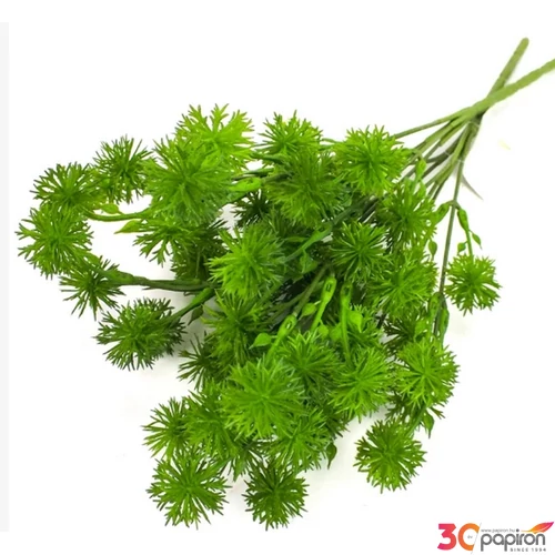 Selyemvirág - művirág csokor Bogáncs csokor  világoszöld 