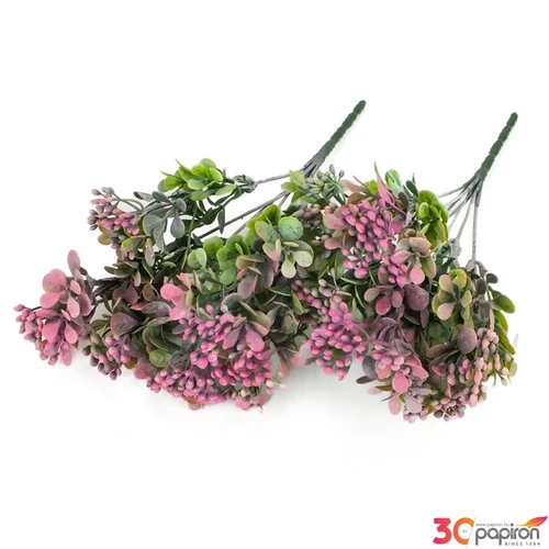 Selyemvirág - művirág csokor Korall csokor pink
