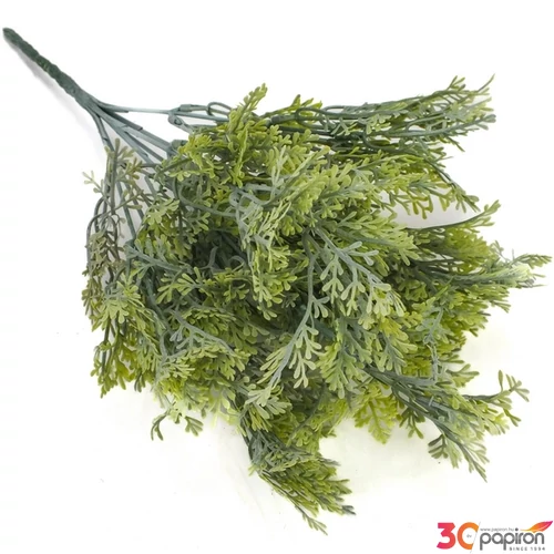 Selyemvirág - művirág csokor Smaragd thuja csokor hamvaszöld 