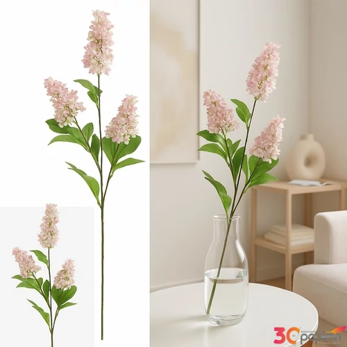 Selyemvirág - művirág Fatsia japonica pink SDDST53