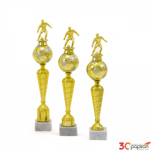 Serleg labdarúgó arany 37cm magas