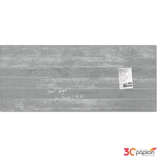 Mágneses üvegtábla SIGEL Artverum 130x55cm beton mintázat Prezentáció SIGEL GL248