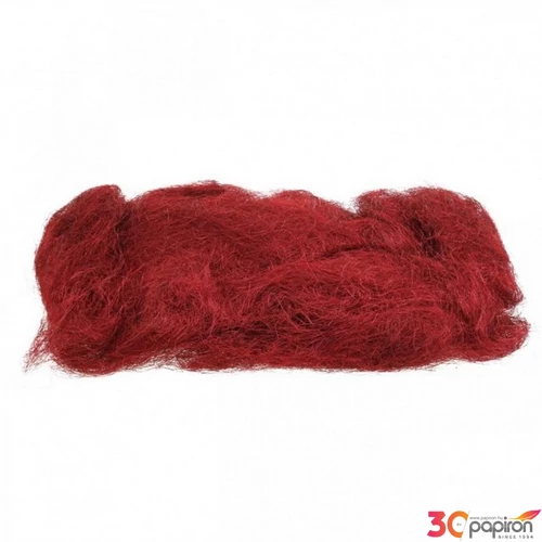 Sisal Folia gyapjú 50g sötét piros