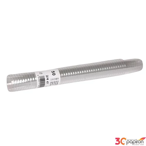 Snapszos pohár műanyag 45692 cl 50db Party víztiszta