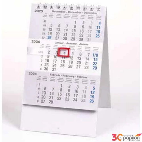 Speditőrnaptár 2026 Mini, 9,5x13,5cm Realsystem 2026 kollekció!