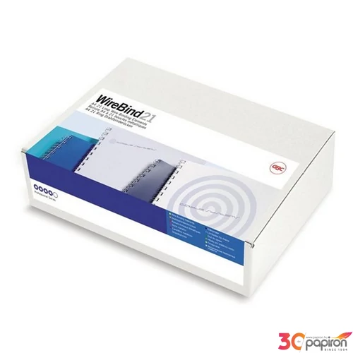 Spirál 10 mm GBC fém, 2:1, 85 lap MultiBind 21 fehér GBC165283