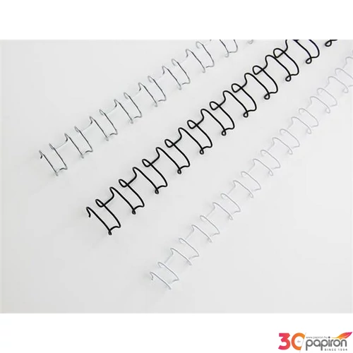 Spirál 6 mm GBC fém, 2:1,55 lap MultiBind 21,  ezüst GBC160431