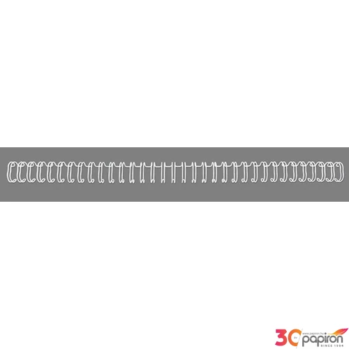 Spirál 6 mm GBC fém, 3:1,55 lap WireBind, fehér GBC810470
