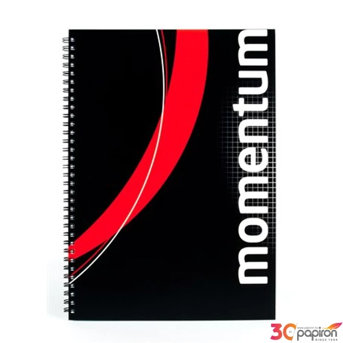 Spirálfüzet A4 Victoria Momentum 90lap lefűzhető lapok kockás Irodai füzet Victoria 908700CCWG