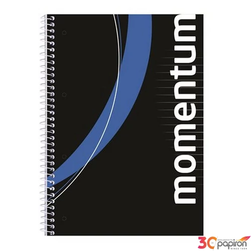 Spirálfüzet A4 Victoria Momentum 90lap fefűzhető lapok vonalas Irodai füzet Victoria 908100CCWG
