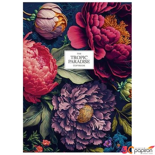 Füzet A4 kockás Shkolyaryk 87-32 80lap, Tropic Paradise vegyes SB805224K