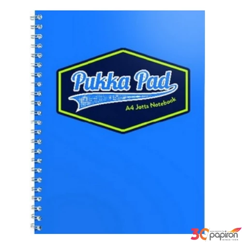 Spirálfüzet A4 Pukka Pad Jotta Pad Vision, 200 oldalas vonalas, karton borító, kék
