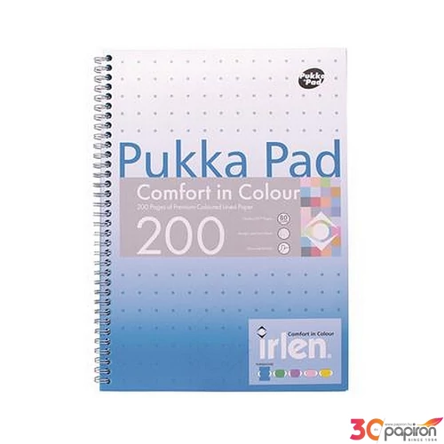 Spirálfüzet A4 vonalas 100 lap PUKKA PAD Irlen Jotta Turquoise