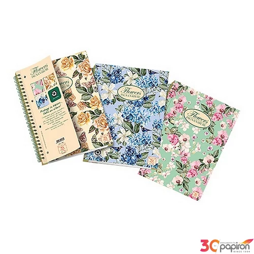 Spirálfüzet A5 Pigna Nature Flowers kockás 60l iskolaszezonos termék