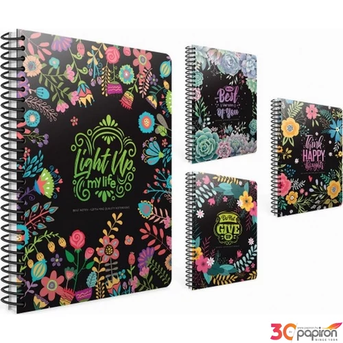 Spirálfüzet Gipta Best Notes 20x28cm keményfedeles 120 lapos kockás 5082