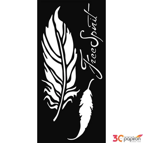 Stencil 12x25cm 0, 5mm tollak KSTDL07