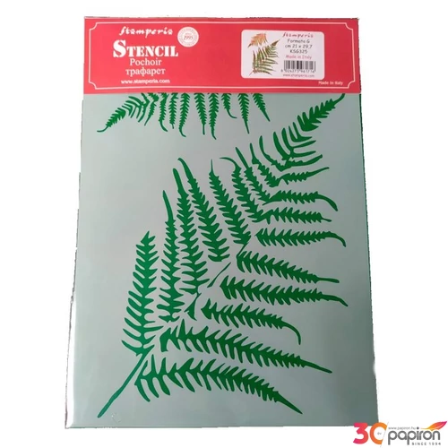 Stencil G 21x29, 7cm Fern leaves Tamperia KSG325