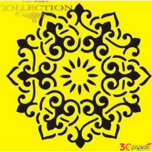 Stencil sablon 16x16cm ITD-ST0131A