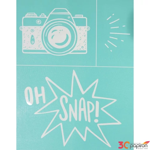 Stencil sablon 215x215mm fényképezőgép