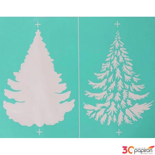 Stencil sablon 215x275mm fenyő