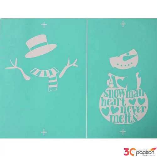 Stencil sablon 215x275mm hóember