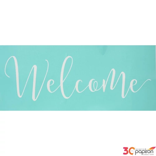Stencil sablon 370x150mm Welcome