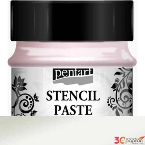 Stencilező paszta 50ml gyöngyház jégvirág