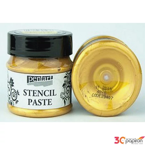 Stencilező paszta metál 50ml Pentart arany