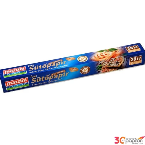 Sütőpapír szilikonos 20 ív MAZZINI Premium