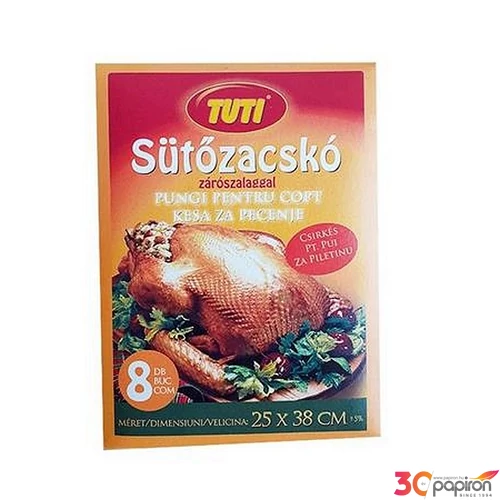 Sütőzacskó csirkés,25 x 38cm 8db TUTI