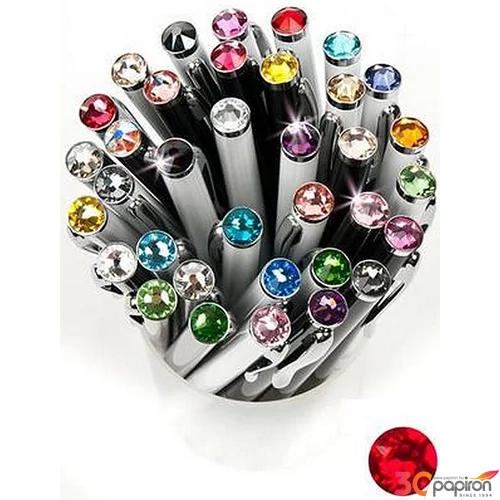 Swarovski toll E. fekete testű Siam Piros Kristály Gravírozható Made With Swarovski Elements