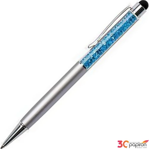 Swarovski toll ezüst testű 20 Aquakék Kristályokkal - Touch Made With Swarovski Elements