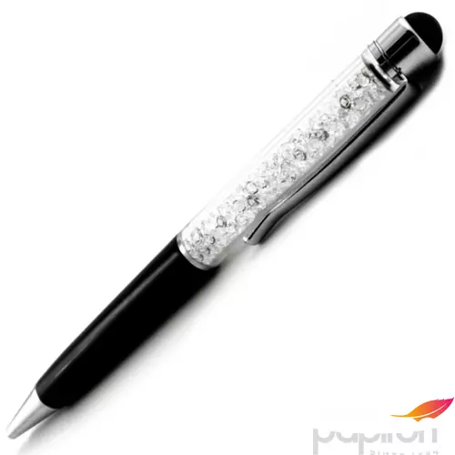 Swarovski Berns toll fekete felül fehér kristály TOUCH 14cm MADE WITH SWAROVSKI ELEMENTS