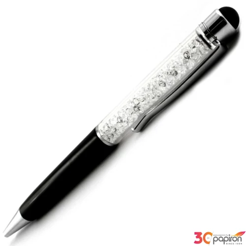 Swarovski Berns toll fekete felül fehér kristály TOUCH 14cm MADE WITH SWAROVSKI ELEMENTS