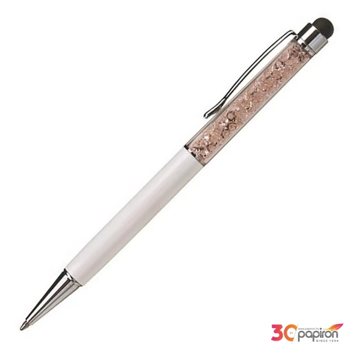 Swarovski toll krémfehér testű Arany Kristály Tölt. Gravírozható Made With Swarovski Elements