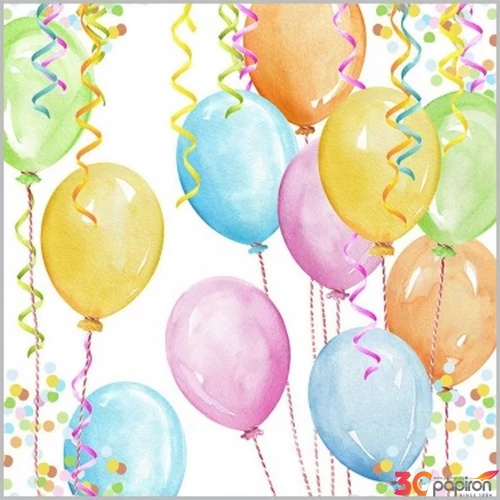 Szalvéta 25x25cm Baloon Party 20db-os