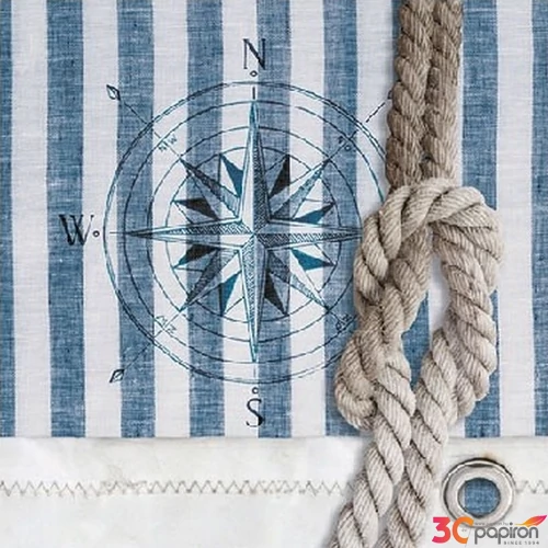 Szalvéta 25x25cm Compass And Rope  20db-os 
