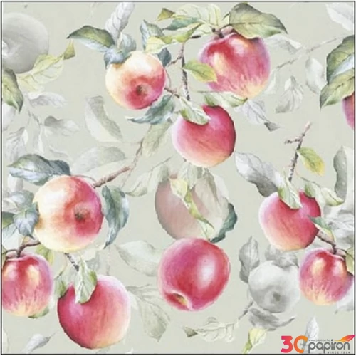 Szalvéta 25x25cm Fresh Apples Green  20db-os 